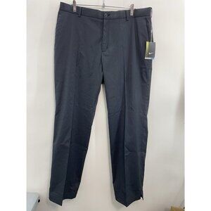 Nike Golf Tour Performance Dri Fit Chino Pants Black Gray Striped Mens 38x32